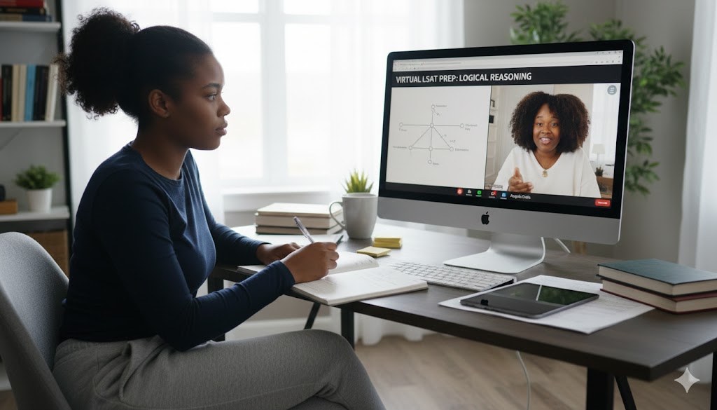 Person studying with books